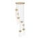Z-Lite Fontaine 7 Light Chandelier, Rubbed Brass, 19.5 In W x 15 In H 7002P5-7R-RB - alternate 2