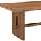 Homeroots 75" Brown Solid Wood Trestle Base Dining Table 554339 - alternate 4