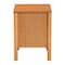 Baxton Studio Jenn Golden Brown Wood Japandi 2-Drawer Nightstand with Distressed-Finished Rattan 253-13946-ZORO - alternate 3