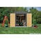 Arrow Lock Ironwood 10 'x12 ' Galvanized Steel Hybrid Shed Kit Anthracite IWA1012 - alternate 3