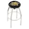 Holland Bar Stool Co 30" Chrome Wichita State Swivel Bar Stool, Accent Ring L8C2C30WichSt - alternate 1