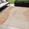 Homeroots 5' X 8' Terra Cotta Orange And Copper Abstract Washable Indoor Outdoor Area Rug 582045 - alternate 1