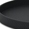 Homeroots 15in Black Faux Wicker Round Serving Tray 713546 - alternate 3