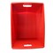 Flipside Corrugated Postal Storage Tote, 18-1/4 in L x 13-1/4 in W x 11-3/5 in H, Red, Plastic, 4 PK 40122 - alternate 2