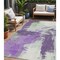 Homeroots 5' X 8' Purple Mint Green And Ivory Abstract Washable Indoor Outdoor Area Rug 618485 - alternate 1