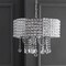 Jonathan Y Reese 17 in. Metal/Crystal LED Adjustable Drop Chandelier, Chrome JYL7468A - alternate 4