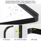 Simple Deluxe Bathroom Mirrors, Black Metal Framed Bathroom Mirror for Over Sink Wall, 24' x 36' Rounded Rectangl 3A88MIROACFY2436BLKV1 - alternate 2