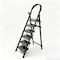 Wrightmaster 4.9 ft. Steel Step Ladder, 9 ft. Reach with Tool Rack and Sponge Armrest, 300 lb. Capacity Zoroblack-6 - alternate 1