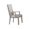 Homeroots Set of Two Gray Fabric And Solid Wood Dining Arm Chairs, 2PK 573285 - alternate 3