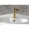 Kingston Brass One-Handle Single-Hole Bathroom Faucet with Push Pop-Up Drain, Polished Brass KS3542RNX - alternate 4