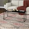 Homeroots 45" Black Steel Coffee Table 520948 - alternate 3