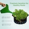 Ipower 15-Gallon Grow Bag Thickened Nonwoven Fabric Pots, Black w/Green Stitch Sewing, 5PK GLGROWBAG15X5EGRN - alternate 2