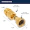 Morvat Brass Quick Connect Hose Fittings for Source Connections, 6PK MOR-SBQCONNECTOR-6-A - alternate 3