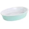 Martha Stewart 13 Inch x 9.5 Inch Stoneware Oval Baker in Mint 128890.01 - alternate 1