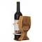 Vintiquewise Decorative Metal Goblet Shape Wine Bottle and Cork Holder A Unique Home Decor Piece and QI004682 - alternate 1