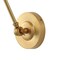 Jonathan Y Honeycomb 7.5" 1-Light Modern Contemporary Arm-Adjustable Iron/Glass LED Sconce, Brass Gold/Clear JYL9926A - alternate 2