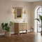 James Martin Vanities Solene 36 in. Single Vanity, Seaside Oak, w/ 3 CM Carrara Marble Top D225-V36-SSO-3CAR - alternate 3