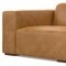 Homeroots 44" Sienna Leather Modular Sofa With Brown Legs 641033 - alternate 3