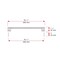 Richelieu Avellino Collection 10 1/8 in (256 mm) Center-to-Center Brushed Nickel Contemporary Cabinet Pull BP527256195 - alternate 3