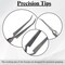 A2Z Scilab Lab Forceps Angled Fine Point Reverse Action 4.5 Inch Tweezers, Stainless Steel A2Z-ZR-JF-9-45 - alternate 3