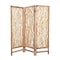 Homeroots 69" Brown Wood Folding Three Panel Screen Room Divider 274728 - alternate 1
