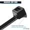 Kable Kontrol Fuel Line Radius Cable Zip Ties, 4 in L, 0.81 in Max Bundle Dia., Black, Nylon 6-6, 18 lbs Strength flct-04-18-100-bk - alternate 2