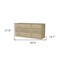 Homeroots 60" Brown and White Six Drawer Double Dresser 478263 - alternate 2