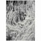 Homeroots 10' X 14' Black And Ivory Abstract Washable Indoor Outdoor Area Rug 614280 - alternate 2