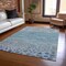 Homeroots 10' X 14' Gray And Silver Abstract Washable Indoor Outdoor Area Rug 609461 - alternate 2