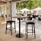 Flash Furniture Commercial 30x24 Natural HPL Tabletop with Black Bar Height RD Base ST-REC2430-NAT-TR18B-GG - alternate 4