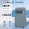 Edendirect 10,000 BTU (6,450 BTU DOE) Portable Air Conditioner Cools 400 sq. ft. with Heater, Dehum & Remote ZR-SPF2-12CG - alternate 2