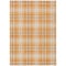 Homeroots 5' X 8' Orange Blue And Ivory Plaid Washable Indoor Outdoor Area Rug 597124 - alternate 3