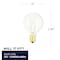 Bulbrite 10w G12 Clear Dimmable (E12) Candelabra Screw Base Warm Wht Lght Incandescent Lght Bulb, 2700K, 5PK 861953 - alternate 2