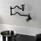 Kingston Brass Wall Mount Pot Filler Faucet with Knurled Handle, Oil Rubbed Bronze KS2105RKX - alternate 2
