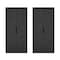 Manhattan Comfort Rivington 38in Bookcase Cabinet in Black - Set of 2 2-BC004-BK - alternate 2