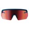 Ergodyne Matte Blue Frame High Contrast Red Mirror Lens Safety Glasses, AFAS Color Enhancing Mirror Lens AEGIR-AFAS-HCMI - alternate 2