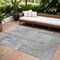 Homeroots 9' X 12' Gray And Silver Abstract Washable Indoor Outdoor Area Rug 602711 - alternate 1