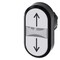 Siemens Illuminated twin pushbutton, 22 mm, round, plastic, white: arrow 3SU1001-3AB66-0AN0-ZY19 - alternate 1