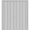Sartodoors Sliding Closet Double Bi-fold Doors, Planum 0017 Matte Grey and Aluminum Strips, Sturdy Tracks Mold PLANUM0017DBF-GRE-72 x 80 (4* 18x80) - alternate 1