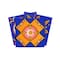 Homeroots 12" X 12" Blue and Gold Celestial Mosaic Peel and Stick Removable Tiles 556398 - alternate 2