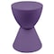 Leisuremod Round 11.75 in W, 16.75 in L, Polypropylene, Purple BS12PU - alternate 1