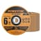 Powertec 6in Cut Off Wheels 25PK, 1/16in Thick with 7/8in Arbor, for Angle Grinder - 60 Grit, 25PK 14021 - alternate 1
