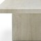 Homeroots 55" Beige Marble Double Pedestal Coffee Table 714517 - alternate 2