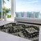 Homeroots 5' X 8' Black Ivory And Taupe Medallion Washable Indoor Outdoor Area Rug 588991 - alternate 3