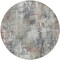 Homeroots 8' Taupe Gray And Copper Round Abstract Washable Indoor Outdoor Area Rug 583180 - alternate 2