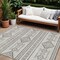Homeroots 9' X 12' Beige And Brown Southwestern Washable Indoor Outdoor Area Rug 593646 - alternate 1