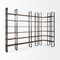 Homeroots Brown Iron and Solid Wood Six Tier Bookcase 392226 - alternate 3
