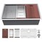 Wrightmaster 33 in. Undermount 16-Gauge Single Bowl Stainless Steel Workstation Kitchen Sink with Cutting Board ZOR-US331910R1 - alternate 1