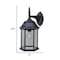Homeroots XL White Clear Glass Swing Arm Wall Light 398581 - alternate 2
