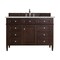 James Martin Vanities Brittany 48'' S Vanity, Burnished Mahogany w/ Victorian Sil Silestone Top w/ Wireless Charger 650-V48-BNM-FVSL - alternate 1